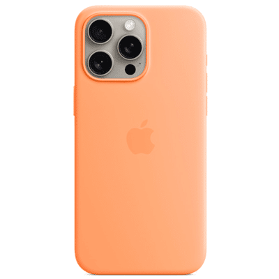 Billede af Apple MagSafe Silikone Back Cover Orange iPhone 15 Pro Max