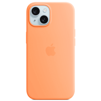 Image de Apple MagSafe Silicone Back Cover Orange iPhone 15