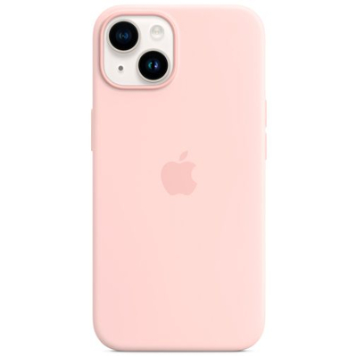 Abbildung von Apple Magsafe Silikon Back Cover Rosa iPhone 14