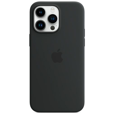 Afbeelding van Apple Silicome Case + MS iPhone 14 Pro Max Midnight