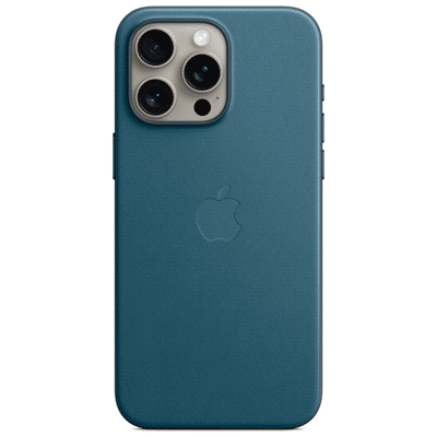 Abbildung von Apple MagSafe Textiel Back Cover Blau iPhone 15 Pro Max