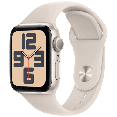 Immagine di Apple Watch SE 2023 40mm Oro (Cinturino Silicone Beige M/L)