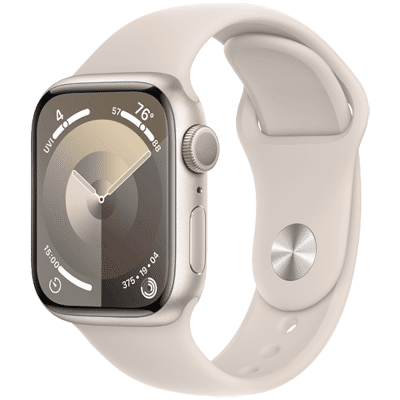 Immagine di Apple Watch Series 9 41mm Oro (Cinturino Silicone M/L)