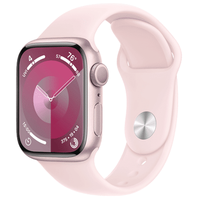 Image de Apple Watch Series 9 41mm Rose (Bracelet Silicone M/L)
