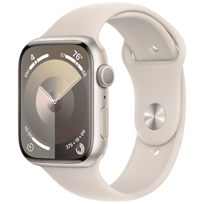 Immagine di Apple Watch Series 9 45mm Oro (Cinturino Silicone S/M)