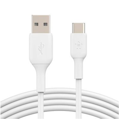 Afbeelding van USB A naar C kabel 1 meter 2.0 (Wit)