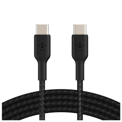 Afbeelding van USB C naar kabel 1 meter 2.0 (Power Delivery, Nylon, Zwart)