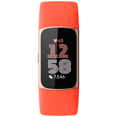 Image de Fitbit Charge 6 Or (Bracelet Silicone Orange)