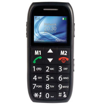 Afbeelding van Fysic FM 7500 Eenvoudige mobiele telefoon voor senioren met SOS paniekknop, zwart Black