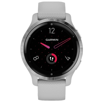 Afbeelding van Garmin Venu 010 02429 12 2S Smartwatch Smart Watches horloge Zilverkleur