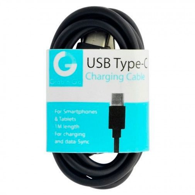Afbeelding van Grab &#039;n Go Datakabel USB C 1 Meter Black