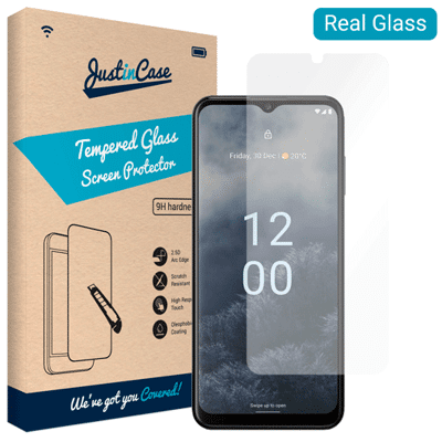 Afbeelding van Just In Case Tempered Glass Nokia G60 Screenprotector Zwart