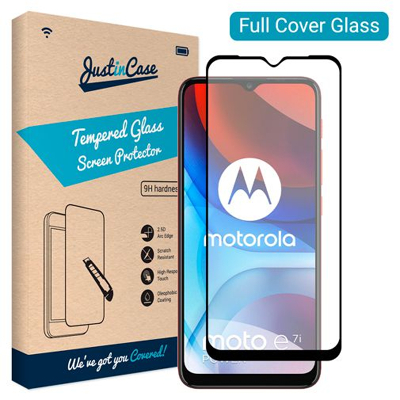 Afbeelding van Just in Case Gehard Glas Edge to Screenprotector Motorola Moto E7/E7i Power