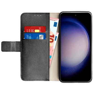 Afbeelding van Just in Case Wallet Samsung Galaxy S23 FE Book Zwart