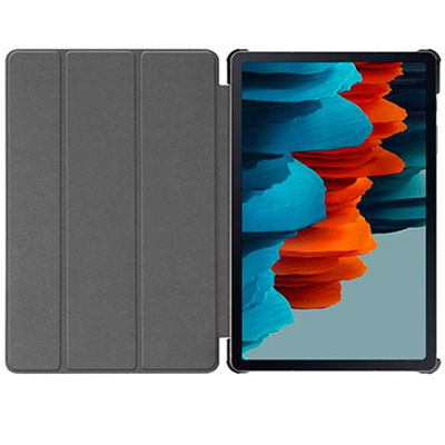 Abbildung von Just in Case Smart Tri Fold Hülle Schwarz Samsung Galaxy Tab S7/S8
