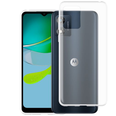 Afbeelding van Just in Case Soft Design Motorola Moto E13 Back Cover Transparant