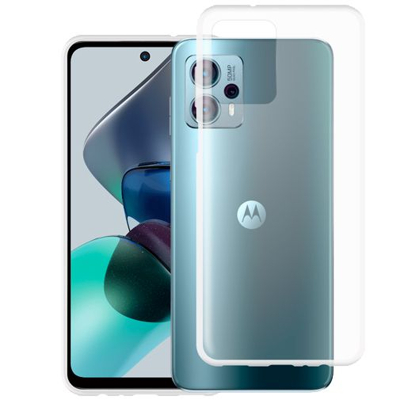 Afbeelding van Just in Case Soft Design Motorola Moto G23 Back Cover Transparant