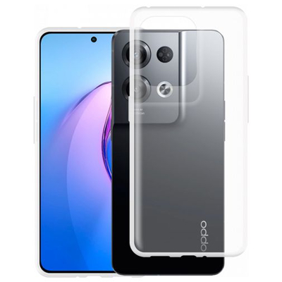 Afbeelding van Just in Case Soft Design Oppo Reno8 Pro Back Cover Transparant