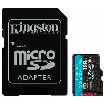 Immagine di Kingston Canvas Go! Plus microSDXC 128GB + Adattatore Per Scheda SD