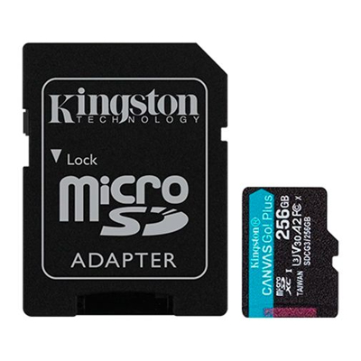 Immagine di Kingston Canvas Go! Plus microSDXC 256GB + SD Adattatore