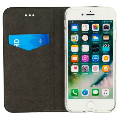 Afbeelding van Mobilize Premium Gelly Book Case Black Apple iPhone 8/SE 2020/SE 2022