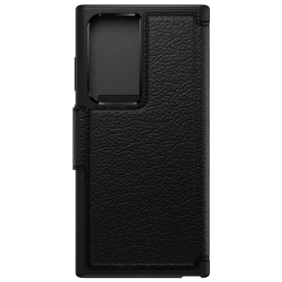 Afbeelding van Otterbox Strada Samsung Galaxy S23 Ultra Book Case Leer Zwart