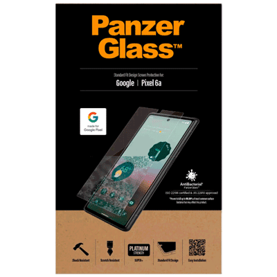 Afbeelding van PanzerGlass Google Pixel 6a Antibacteriele Screenprotector Glas
