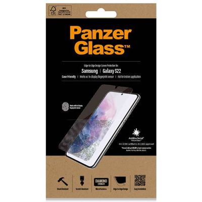 Afbeelding van PanzerGlass Gehard Glas Edge to Screenprotector Samsung Galaxy S22