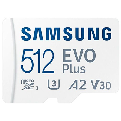 Immagine di Samsung EVO Plus MicroSDXC 512GB + SD Adapter