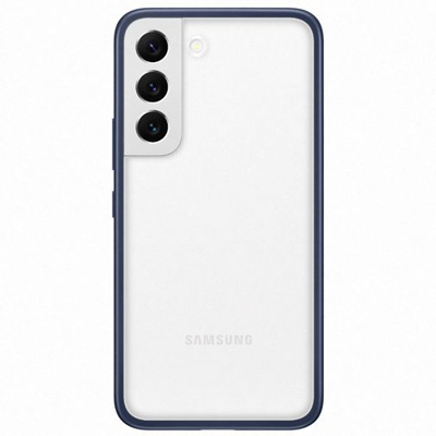 Afbeelding van Samsung Galaxy S22 Hoesje Kunststof Hardcase/Backcover Blauw Telefoonhoesje