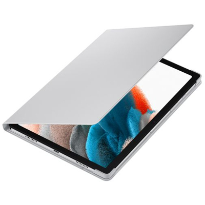 Afbeelding van Samsung Galaxy Tab A8 Hoes Book Cover Bookcase Silver Kunstleder Tablet Hoezen