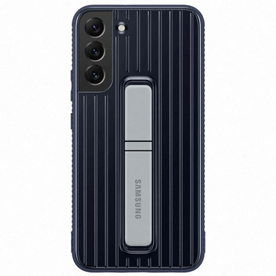 Afbeelding van Samsung Galaxy S22 Plus Hoesje Kunststof Hardcase/Backcover Blauw Telefoonhoesje Shockproof/Valbescherming