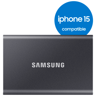 Abbildung von Samsung T7 Portable SSD, 1 TB, Grau