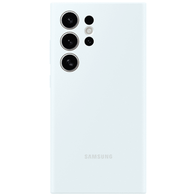 Abbildung von Samsung Silikon Back Cover Weiß Galaxy S24 Ultra