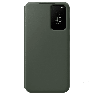 Afbeelding van Samsung Galaxy S23 Plus Clear View Book Case Groen