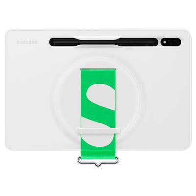 Afbeelding van Samsung Galaxy Tab S7 Hoes Strap Cover Hardcase,Backcover Wit Kunststof Tablet Hoezen