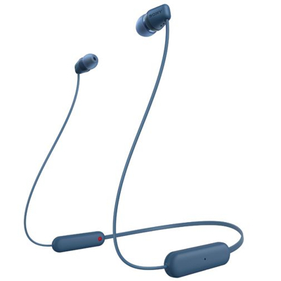 Billede af Sony Bluetooth hovedtelefoner WI C100 Blå Headset/Hovedtelefoner