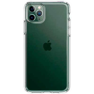 Afbeelding van Apple iPhone 11 Pro Hoesje Siliconen en TPU (zacht) Spigen Softcase/Backcover Transparant Telefoonhoesje