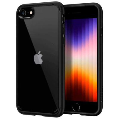 Image de Coque Apple iPhone 7 Plastique Spigen rigide/Coque Étui téléphone Noir Shockproof