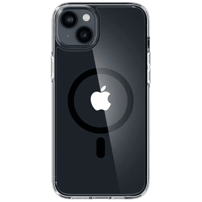 Afbeelding van Spigen Ultra Hybrid Apple iPhone 14 Back Cover met MagSafe Transparant/Zwart