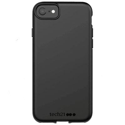 Afbeelding van Tech21 Evo Lite Apple iPhone SE 2022 / 2020 8 7 Back Cover Zwart
