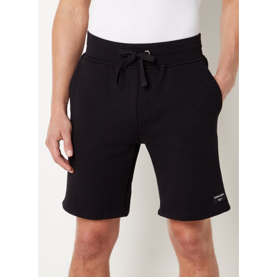 Afbeelding van Björn Borg heren Centre straight fit korte joggingbroek met trekkoord in de kleur Zwart, maat: XL
