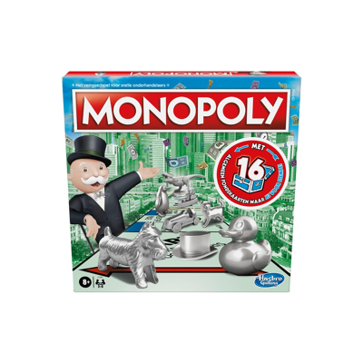 Afbeelding van Hasbro Monopoly Classic Voor Kinderen vanaf 8 Jaar 5010993414338 Bordspel Spelletjes Binnenspeelgoed Nederlandse Editie Speelgoed