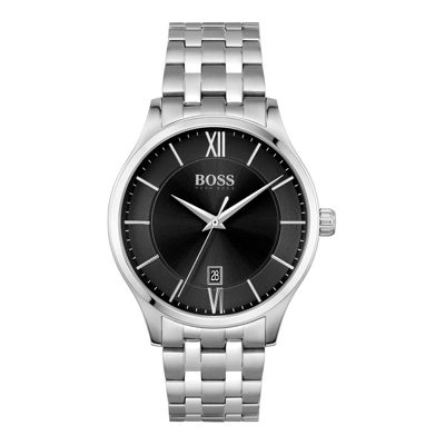 Afbeelding van HUGO BOSS heren Elite horloge HB1513896 in de kleur Zilver