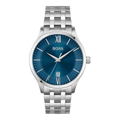 Afbeelding van HUGO BOSS heren Elite horloge HB1513895 in de kleur Zilver