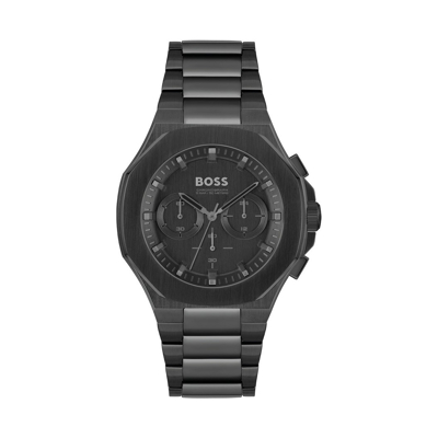 Afbeelding van HUGO BOSS heren Taper horloge HB1514088 in de kleur Zwart