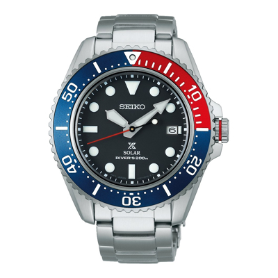 Afbeelding van Seiko heren Prospex Solar horloge SNE591P1 in de kleur Zilver