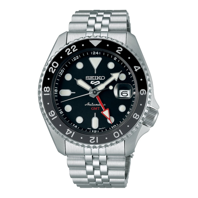 Afbeelding van Seiko 5 Sports SSK001K1 Horloge Automaat staal zilverkleurig zwart 42,5 mm