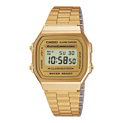 Afbeelding van Casio heren Horloge Retro A168WG 9EF in de kleur Goud