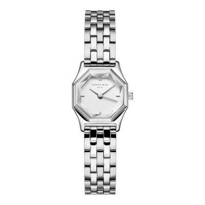 Afbeelding van Rosefield GWSSS G04 Gemme White Steel Silver horloge dameshorloge Zilverkleur